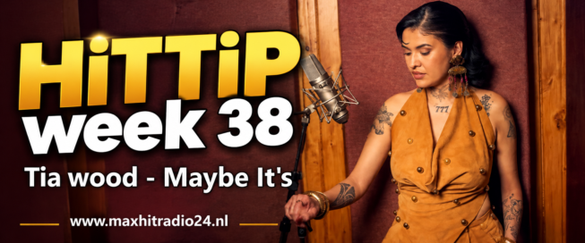 Featured track artwork under a spotlight