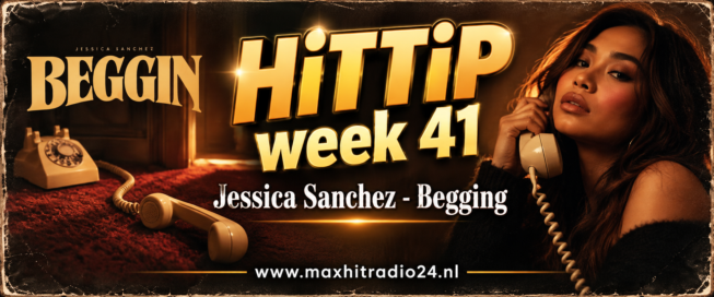Featured track artwork under a spotlight