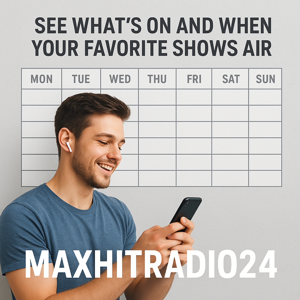 Weekly radio schedule calendar